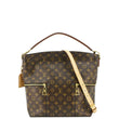 LOUIS VUITTON Melie Monogram Canvas Hobo Bag Brown