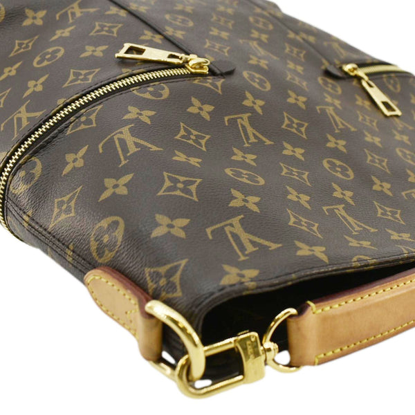 LOUIS VUITTON Melie Monogram Canvas Hobo Bag Brown