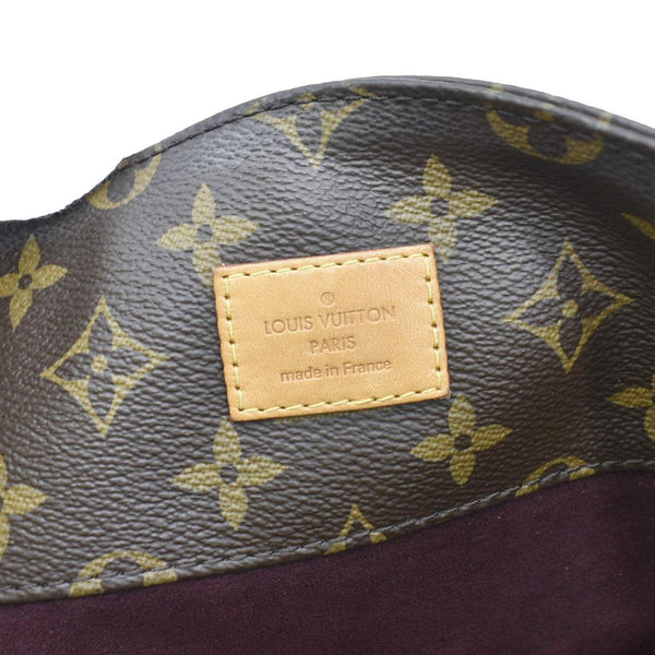 LOUIS VUITTON Melie Monogram Canvas Hobo Bag Brown