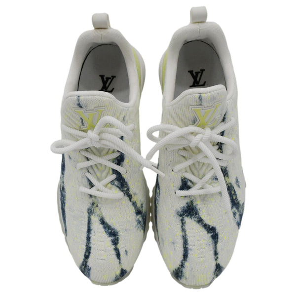 LOUIS VUITTON V.N.R Technical Knit Fabric Sneakers White Size US 6.5