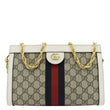 GUCCI Ophidia GG Small Supreme Canvas Chain Shoulder Bag Beige 503877