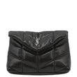 YVES SAINT LAURENT Loulou Small Puffer Leather Pouch Black