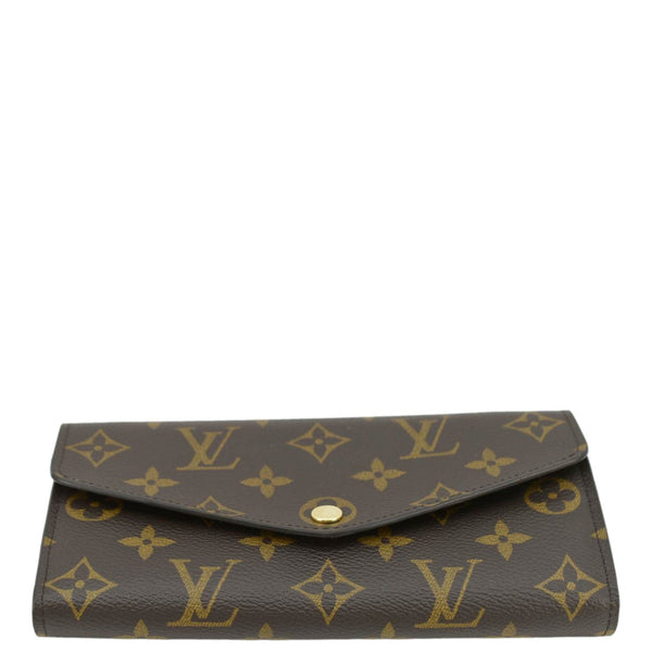 LOUIS VUITTON Sarah Monogram Canvas Wallet Brown