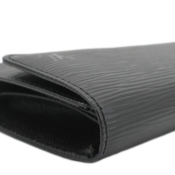 LOUIS VUITTON Epi Leather Long Wallet Black