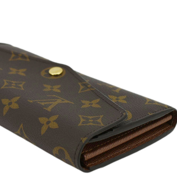 LOUIS VUITTON Sarah Monogram Canvas Wallet Brown