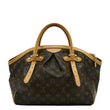 LOUIS VUITTON Tivoli GM Monogram Canvas Satchel Bag Brown front look