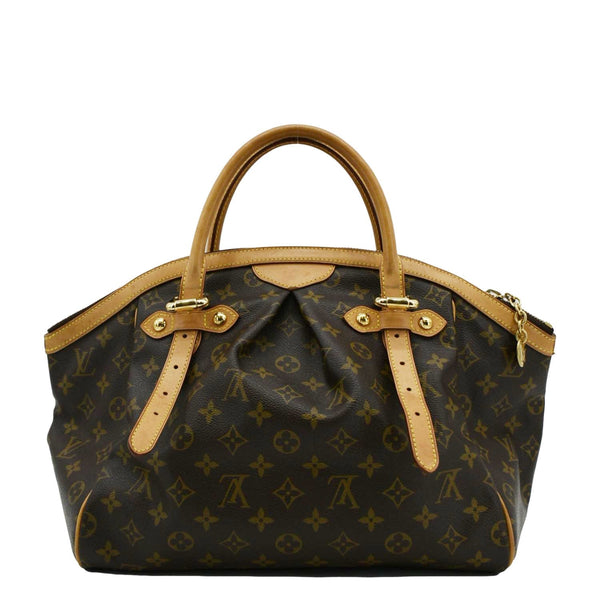 LOUIS VUITTON Tivoli GM Monogram Canvas Satchel Bag Brown front look