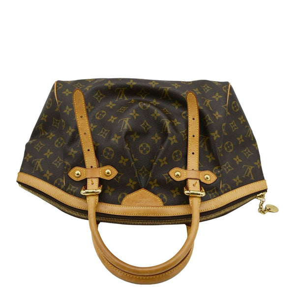 LOUIS VUITTON Tivoli GM Monogram Canvas Satchel Bag Brown