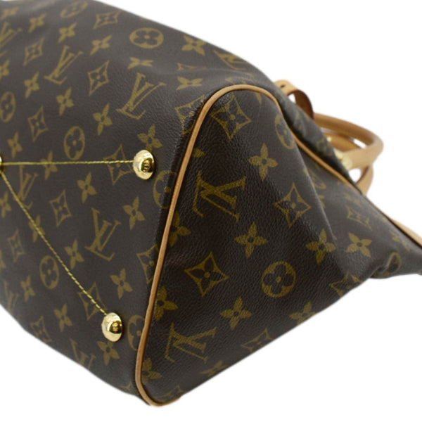 LOUIS VUITTON Tivoli GM Monogram Canvas Satchel Bag Brown