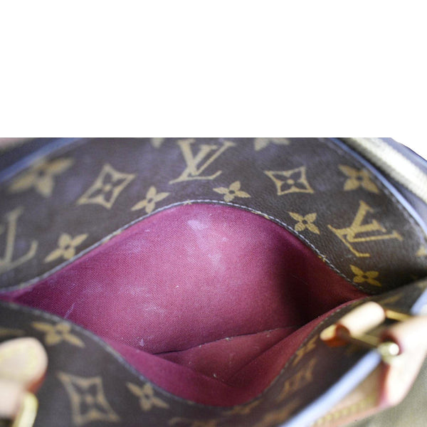 LOUIS VUITTON Petit Palais Monogram Canvas Shoulder Bag Brown