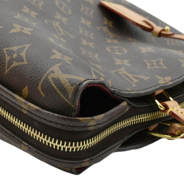 LOUIS VUITTON Petit Palais Monogram Canvas Shoulder Bag Brown