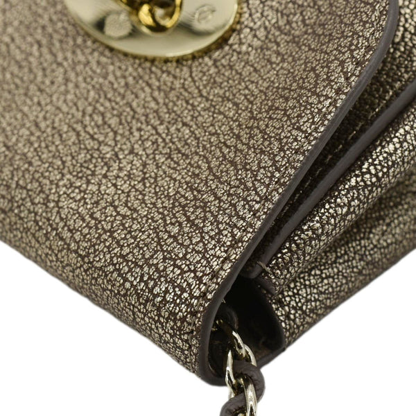 MULBERRY Lily Leather Crossbody Bag Gold