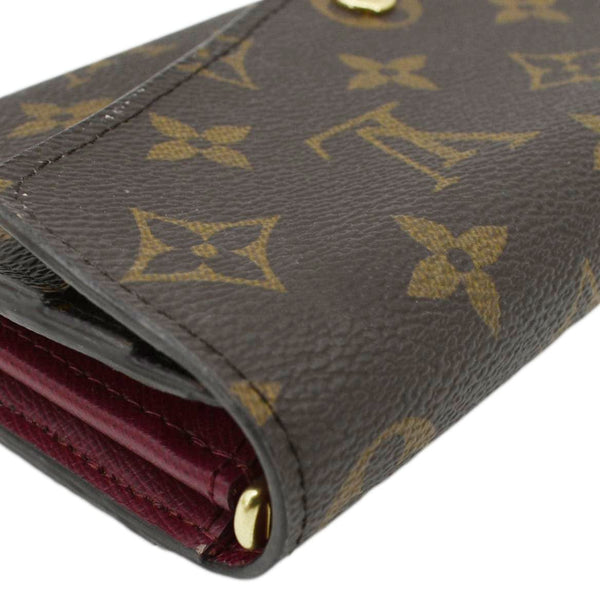 LOUIS VUITTON Sarah Monogram Canvas Wallet Brown