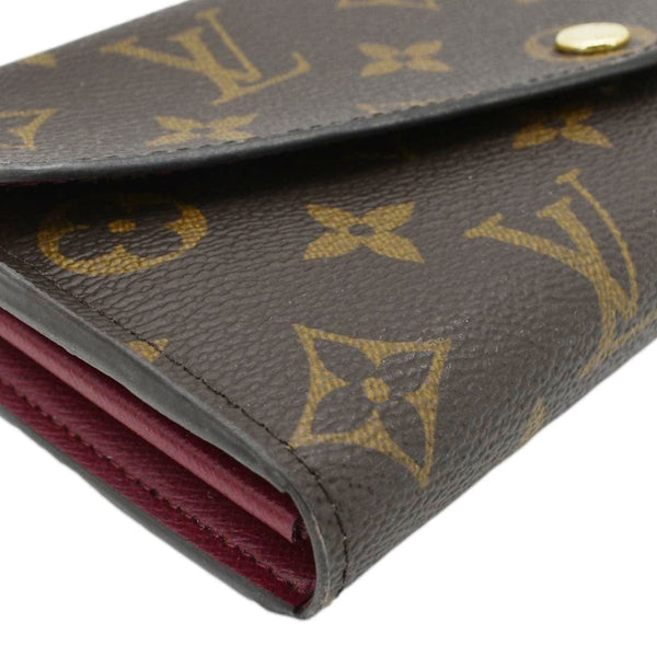 LOUIS VUITTON Sarah Monogram Canvas Wallet Brown