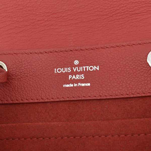 LOUIS VUITTON Lockme Leather Backpack Bag Poppy