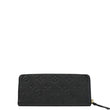 LOUIS VUITTON Clemence Empreinte Leather Wallet Black