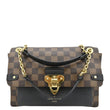 LOUIS VUITTON Vavin PM Damier Ebene Chain Crossbody Bag Black