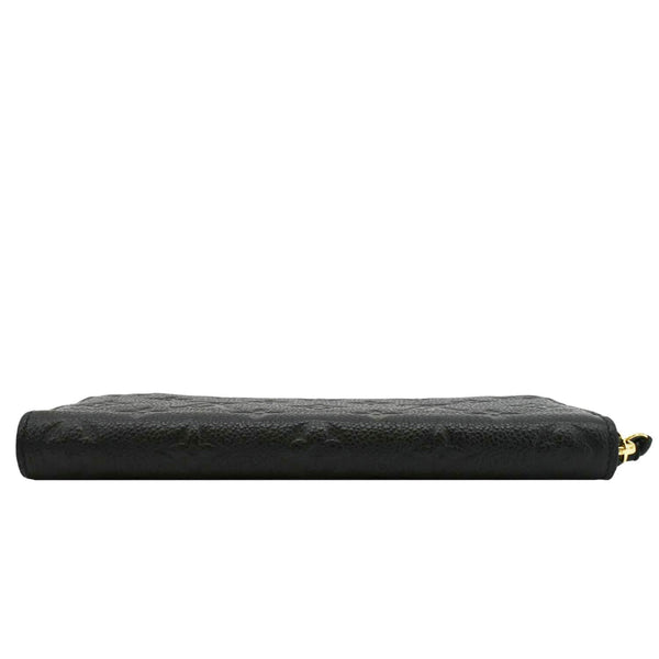 LOUIS VUITTON Clemence Empreinte Leather Wallet Black