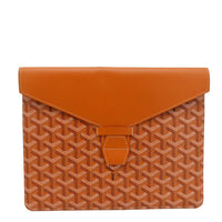 GOYARD Camondo MM Canvas Horizontal Clutch Orange front look