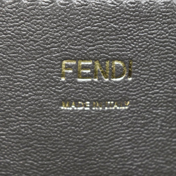 FENDI Karligraphy Pocket Vitello King Nubuck Leather Shoulder Bag Red