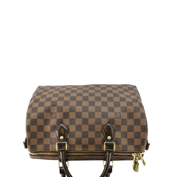 LOUIS VUITTON Speedy 30 Bandouliere Damier Ebene Shoulder Bag Brown