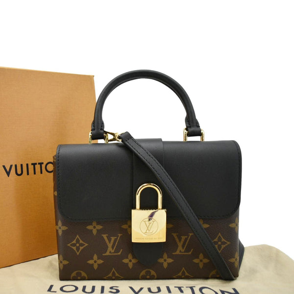 LOUIS VUITTON Locky BB Monogram Canvas Shoulder Bag Brown front side