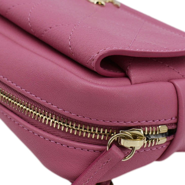 CHANEL Casual Trip Leather Waist Bag Pink