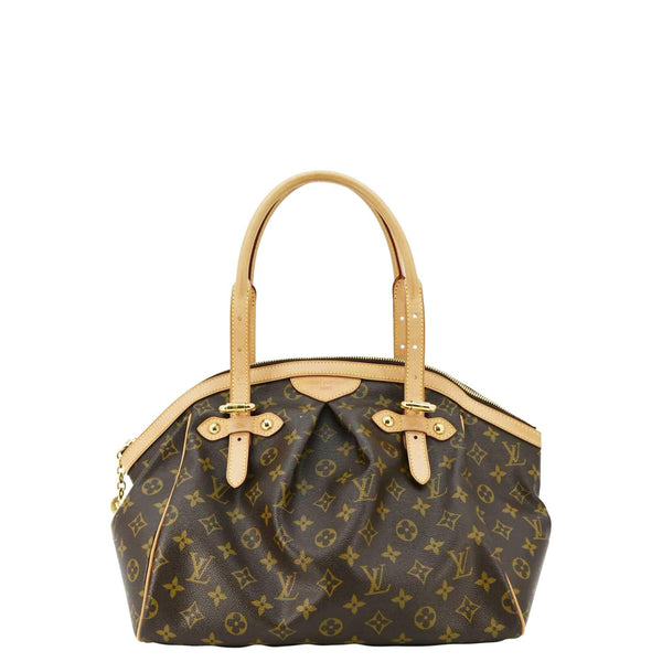 LOUIS VUITTON Tivoli GM Monogram Canvas Satchel Bag Brown