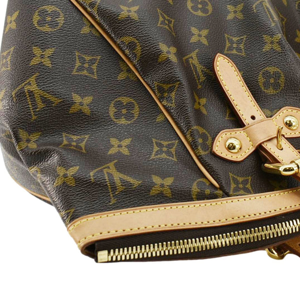 LOUIS VUITTON Tivoli GM Monogram Canvas Satchel Bag Brown