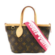 LOUIS VUITTON Neverfull BB Monogram Canvas Tote Shoulder Bag Brown