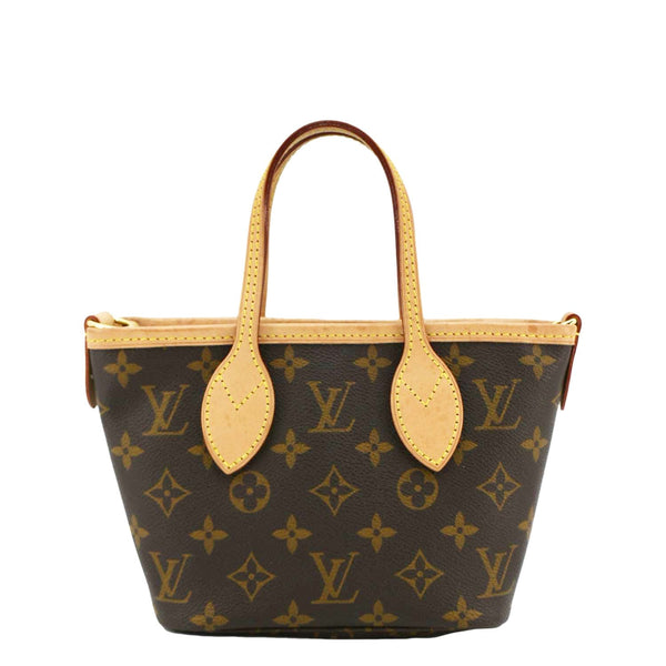 LOUIS VUITTON Neverfull BB Monogram Canvas Tote Shoulder Bag Brown