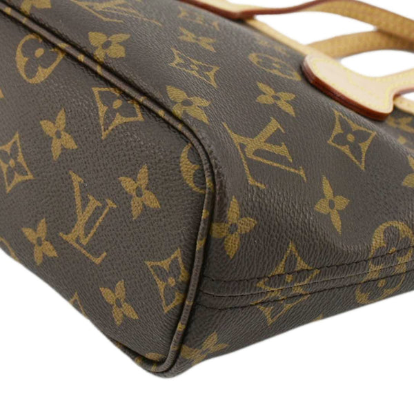 LOUIS VUITTON Neverfull BB Monogram Canvas Tote Shoulder Bag Brown