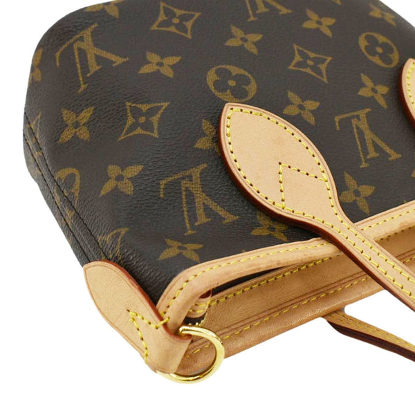 LOUIS VUITTON Neverfull BB Monogram Canvas Tote Shoulder Bag Brown