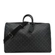 LOUIS VUITTON 2 Hangers Monogram Eclipse Garment Cover Bag Black front look