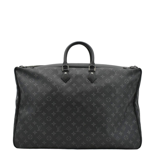 LOUIS VUITTON 2 Hangers Monogram Eclipse Garment Cover Bag Black upper side