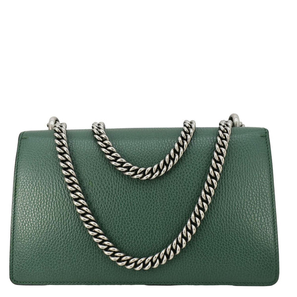 GUCCI Dionysus Small GG Leather Shoulder Bag Green 400249