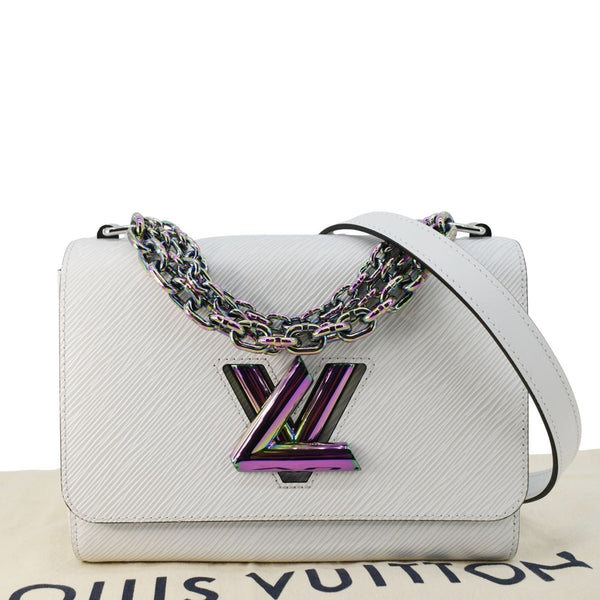 LOUIS VUITTON Twist Epi Leather Crossbody Bag White