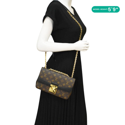 LOUIS VUITTON Marceau Monogram Canvas Shoulder Bag Black