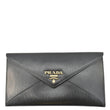 PRADA  Envelope Vitello Leather Wallet Black