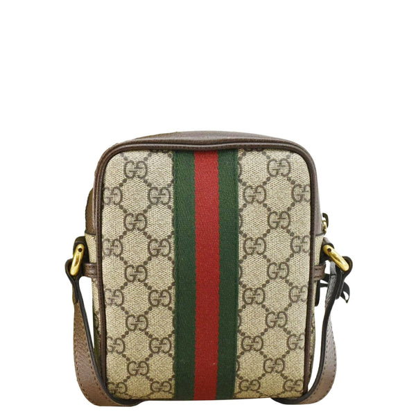 GUCCI Ophidia Small GG Canvas Messenger Bag Brown 598127