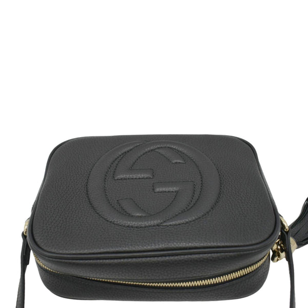 GUCCI  Soho Disco Leather Crossbody Bag Black 308364