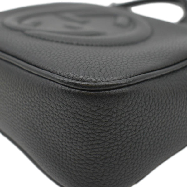 GUCCI  Soho Disco Leather Crossbody Bag Black 308364