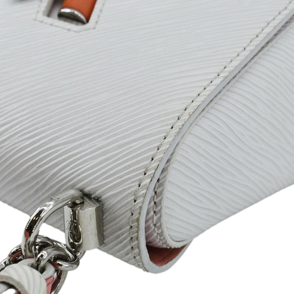 LOUIS VUITTON Twist PM Epi Leather Crossbody Bag White