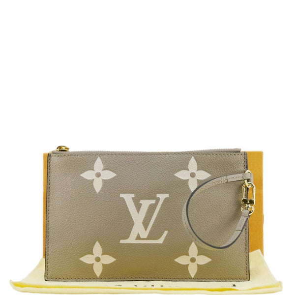 LOUIS VUITTON NeoNoe Bicolor Monogram Empreinte Pouch Cream