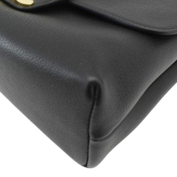 CELINE Victoire Medium Leather Shoulder Bag Black