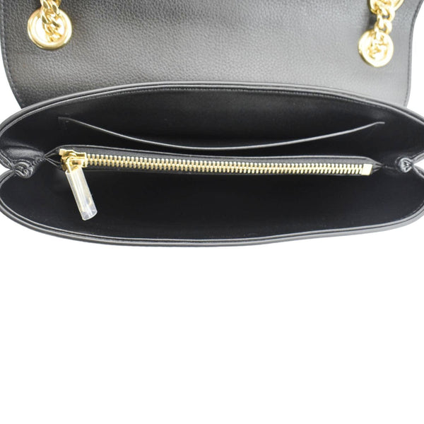 CELINE Victoire Medium Leather Shoulder Bag Black