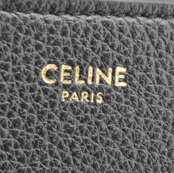 CELINE Victoire Medium Leather Shoulder Bag Black