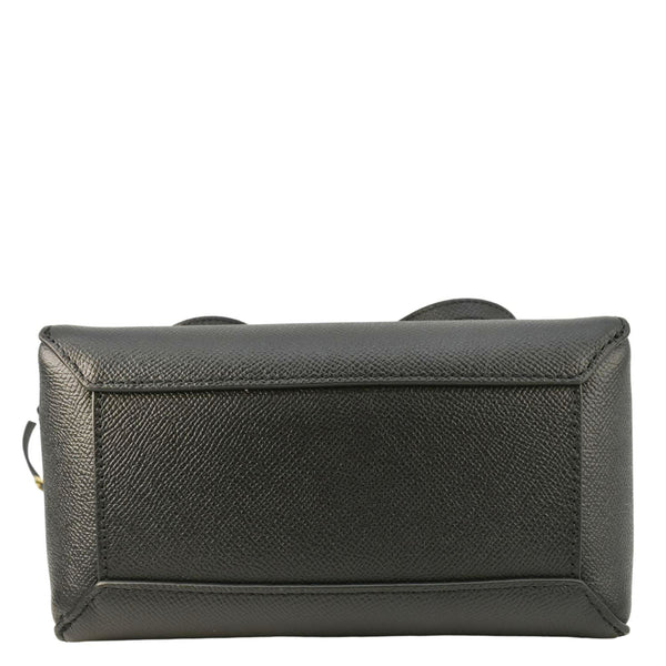 CELINE Nano Belt Grained Leather Shoulder Bag Black