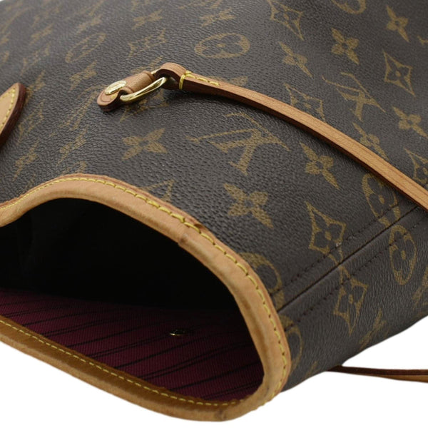 LOUIS VUITTON Neverfull GM Monogram Canvas Shoulder Bag Fuchsia