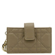 CHRISTIAN DIOR 5 Gusset Leather Card Holder Beige